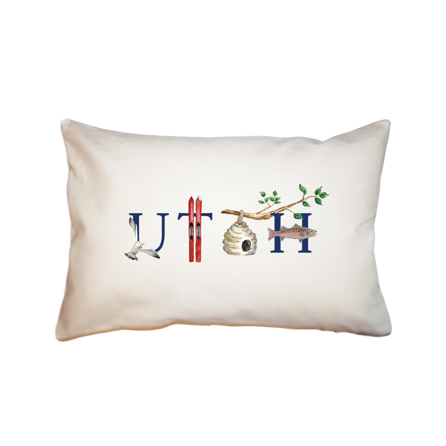 Utah large rectangle pillow