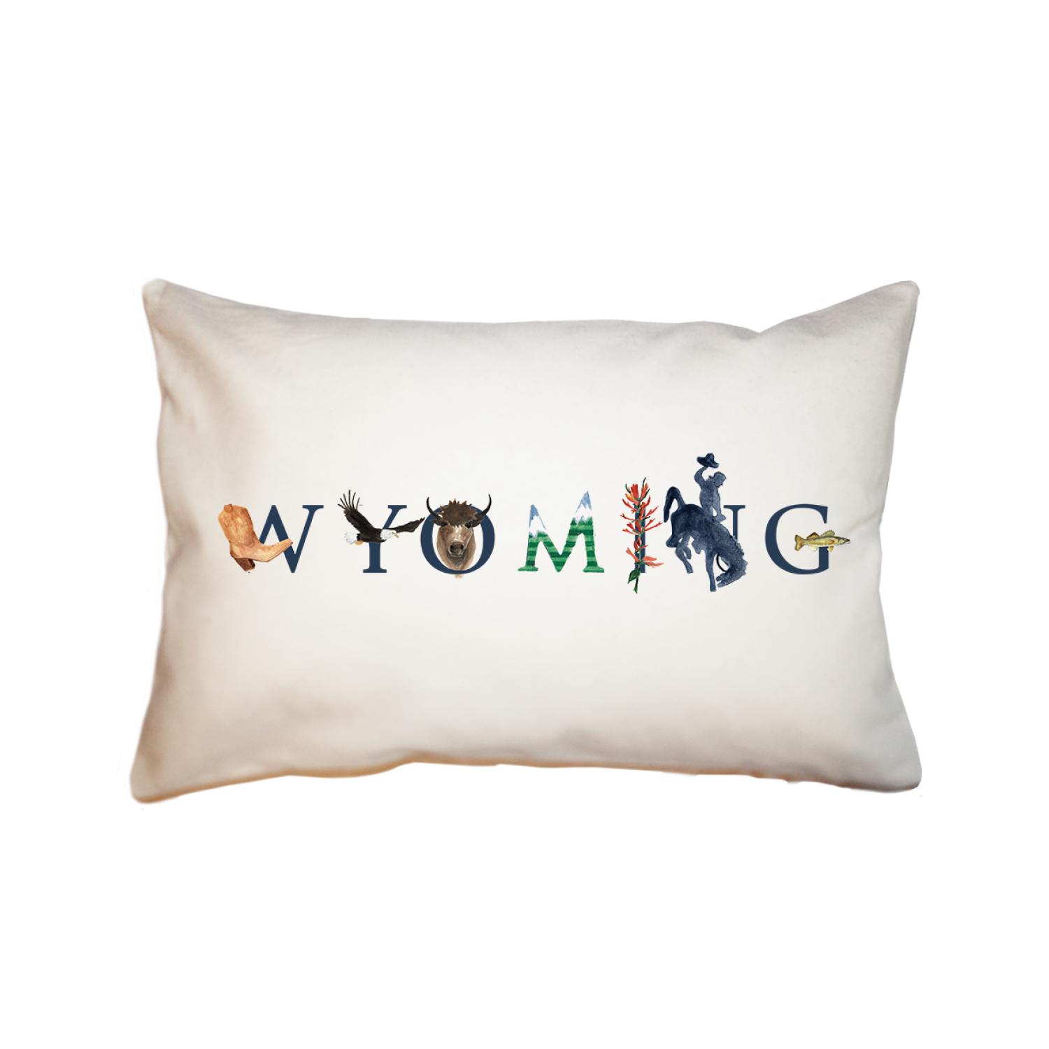 Wyoming large rectangle pillow