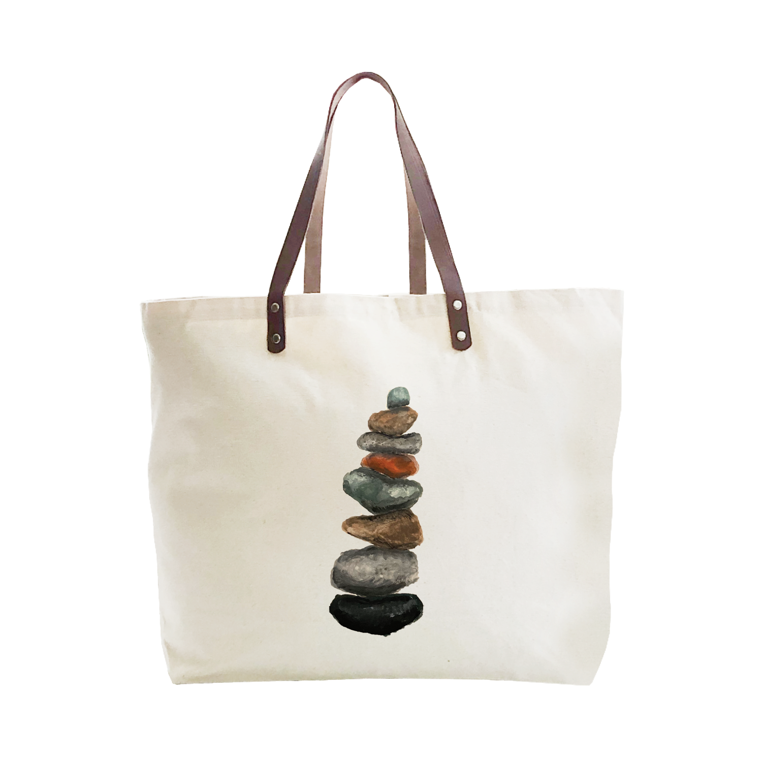 rock cairn large tote