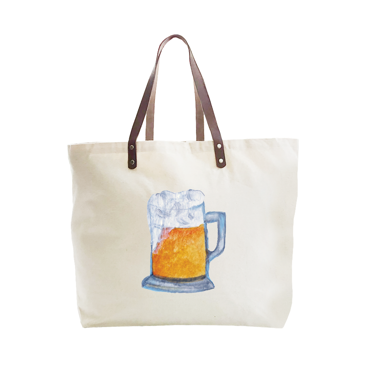 mug of beer large tote