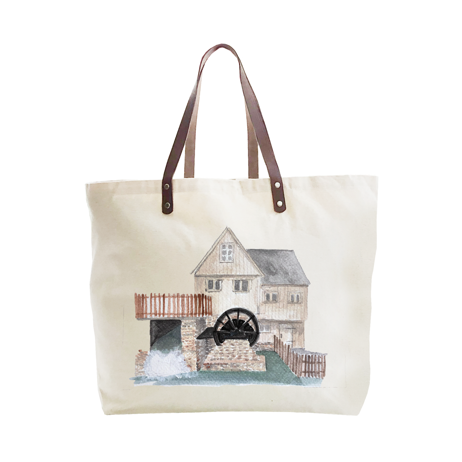 plimoth patuxet gristmill large tote