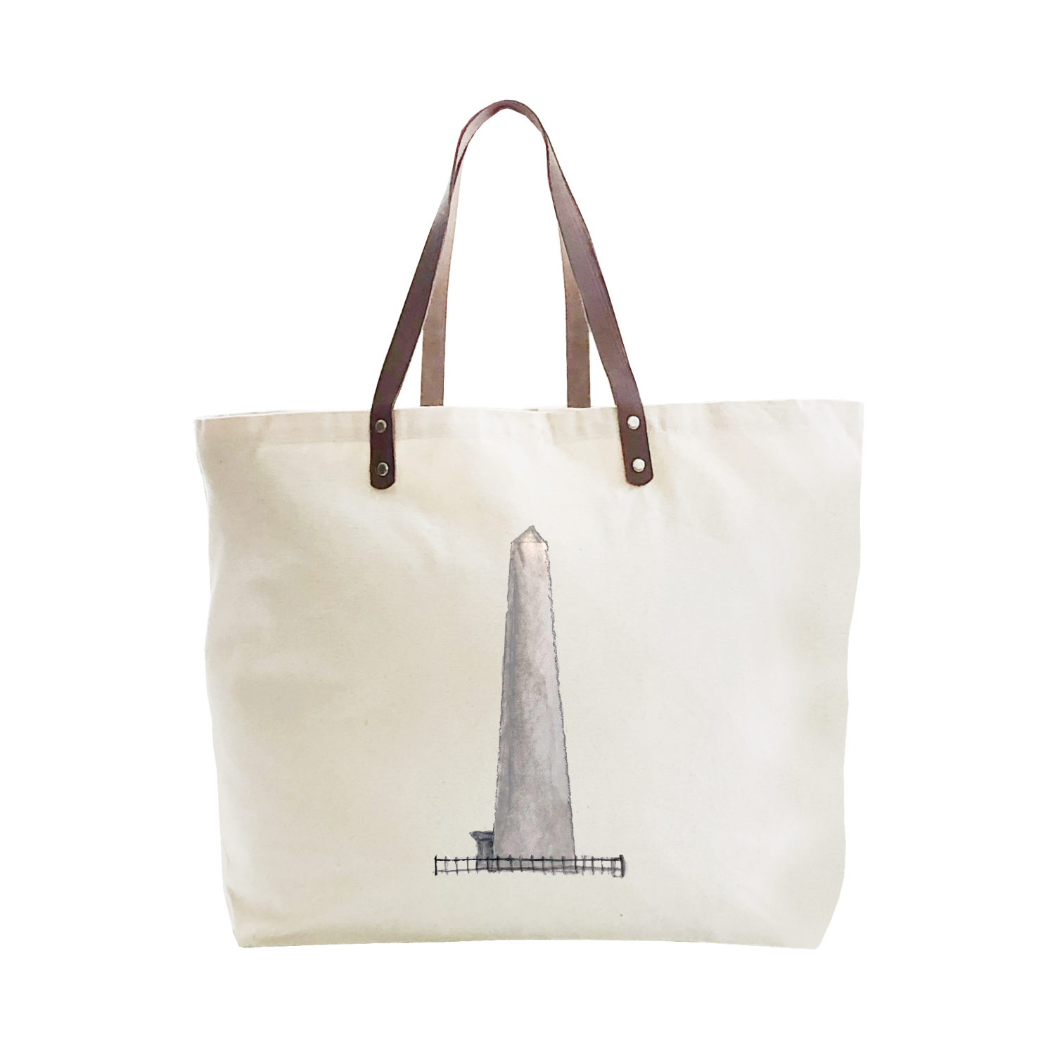 bunker hill monument large tote