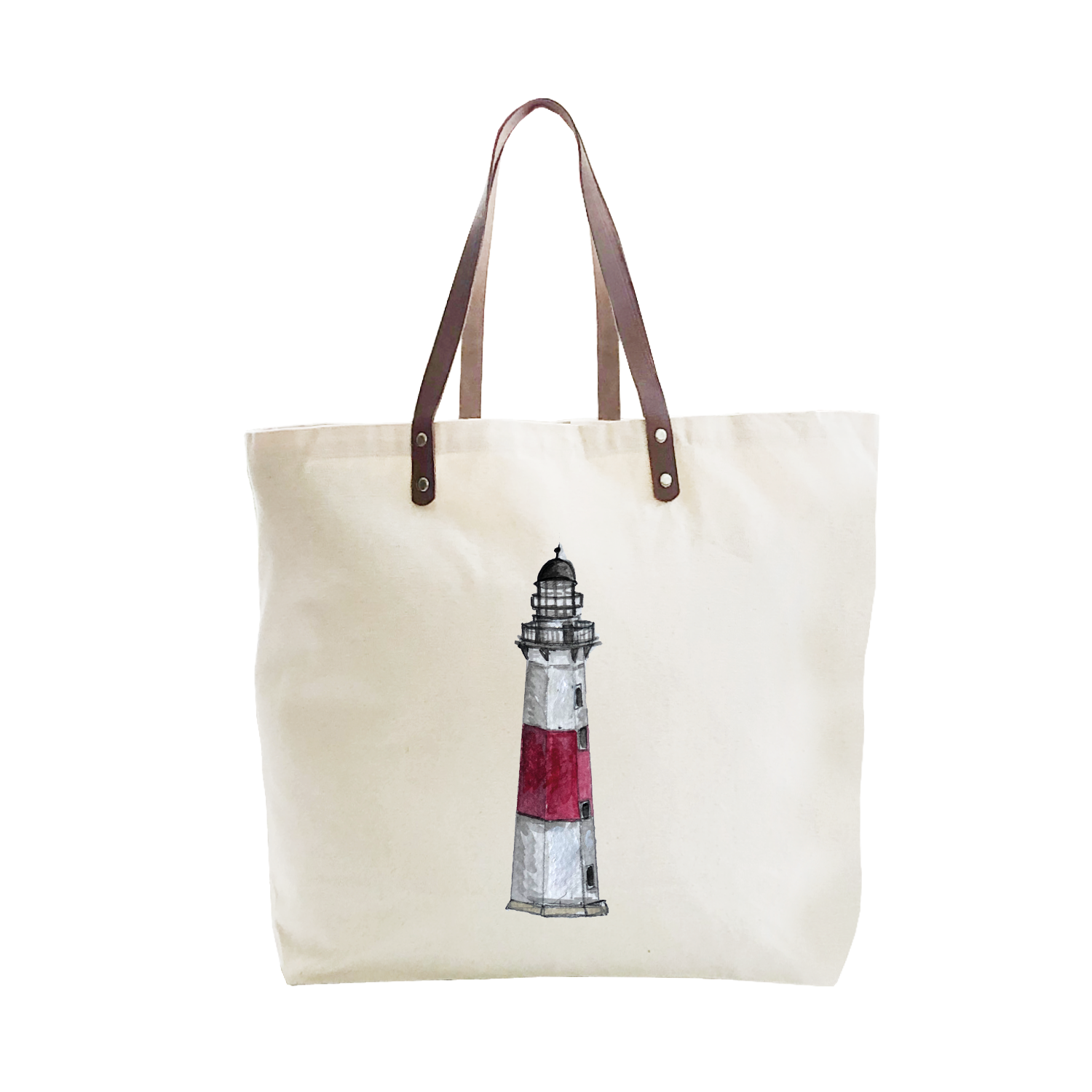 montauk lighthouse large tote