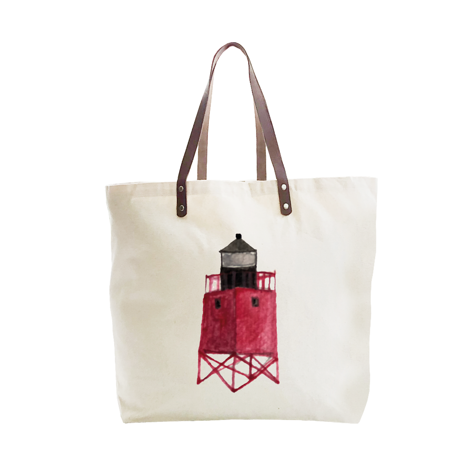 wisconsin lighthouse large tote