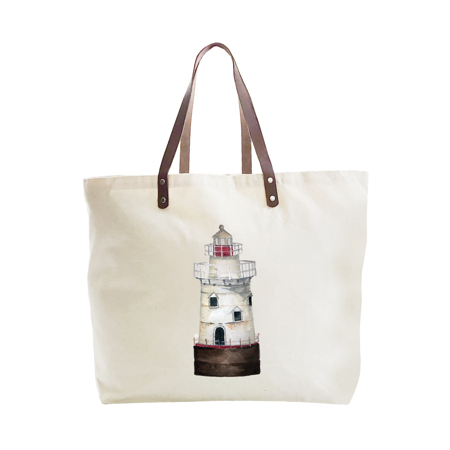 sakonnet point lighthouse little compton large tote