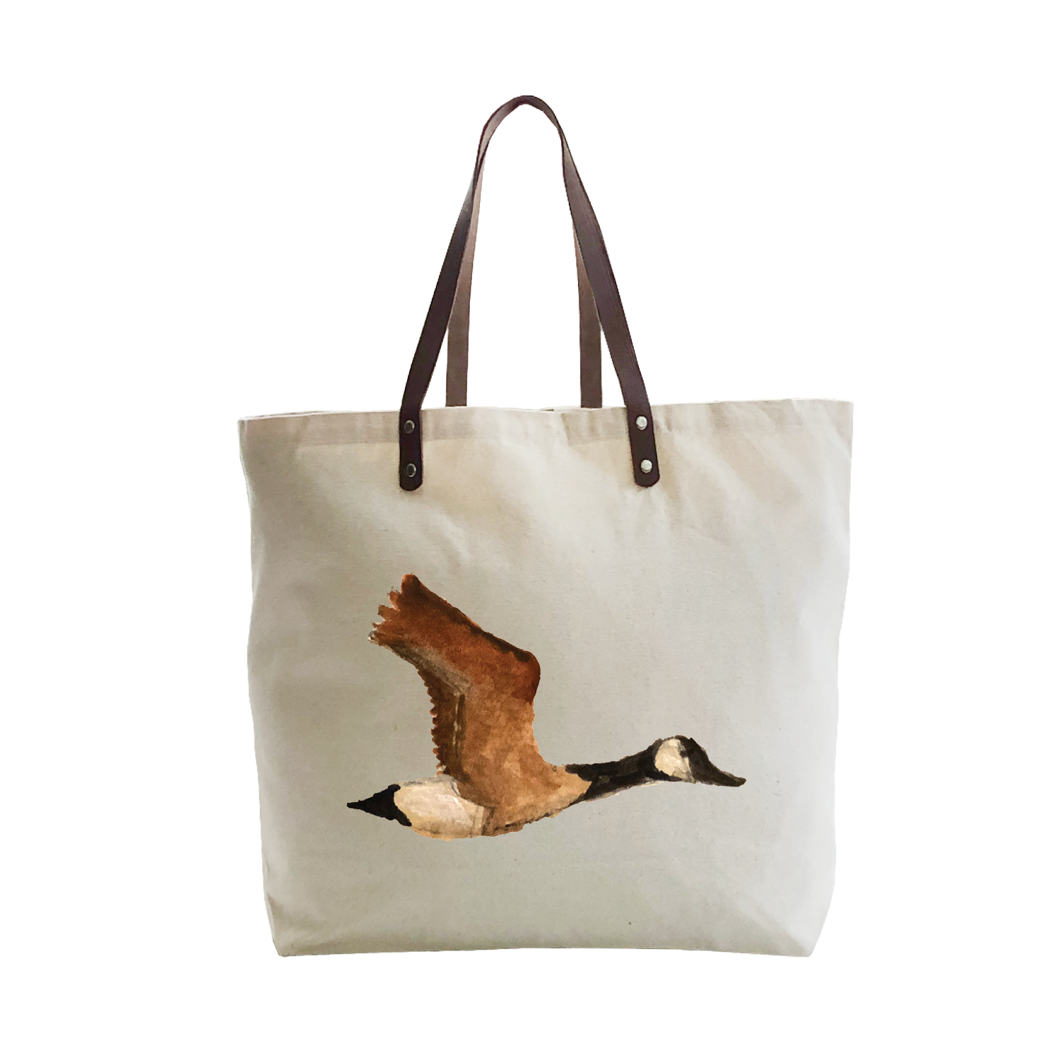 goose in flight large tote