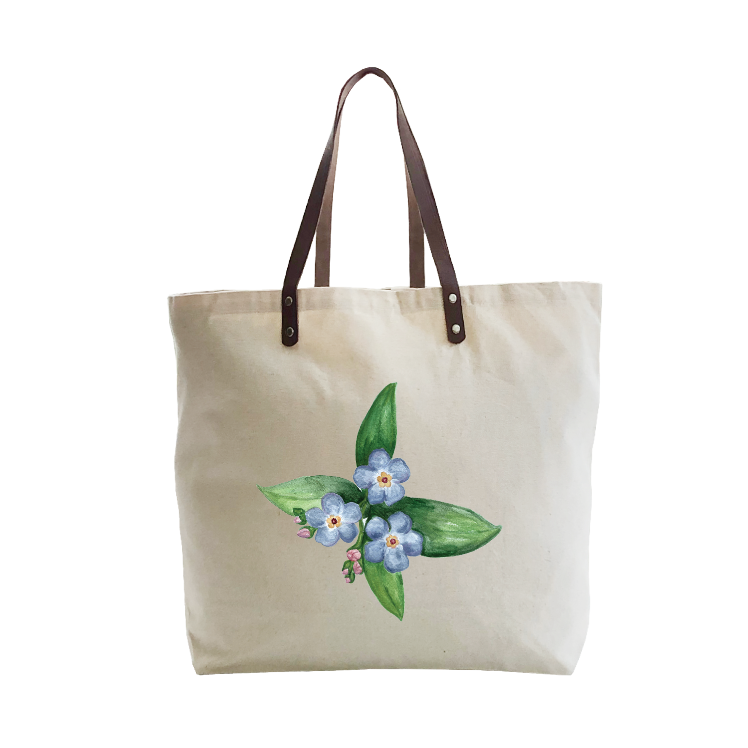 forget me nots large tote