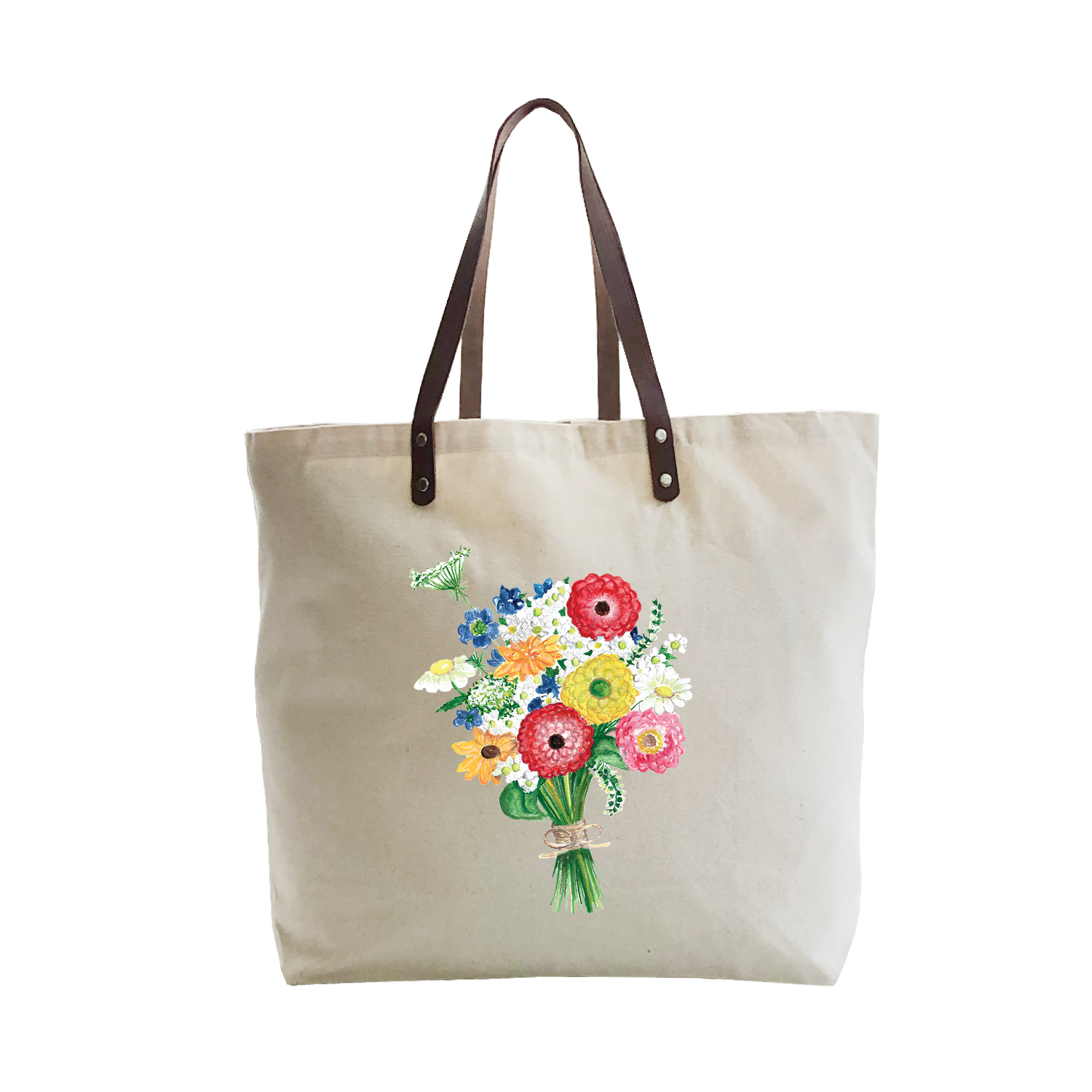 summer bouquet large tote
