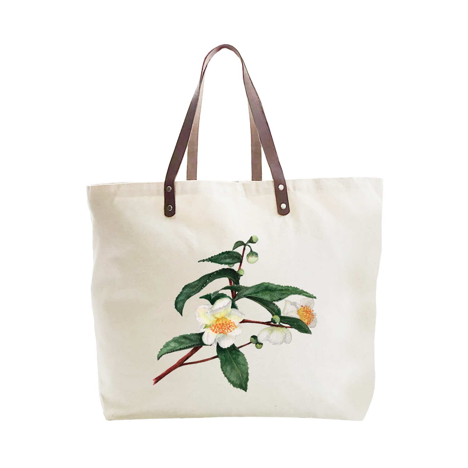 tea leaves large tote