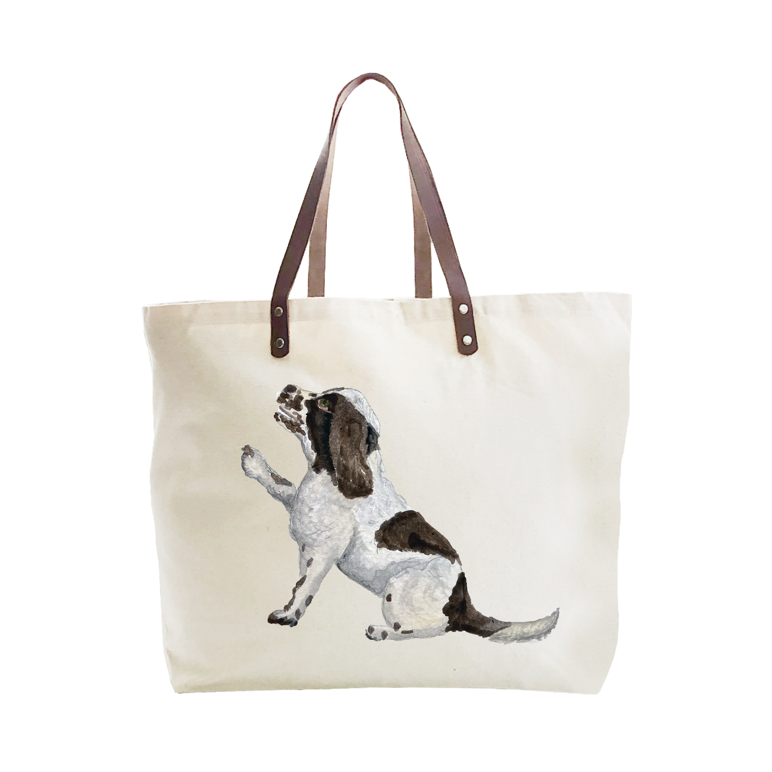 english cocker spaniel large tote