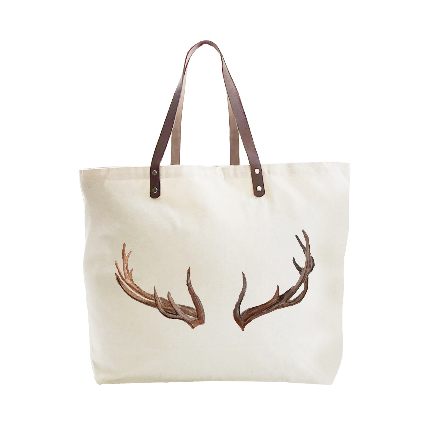 elk antlers large tote