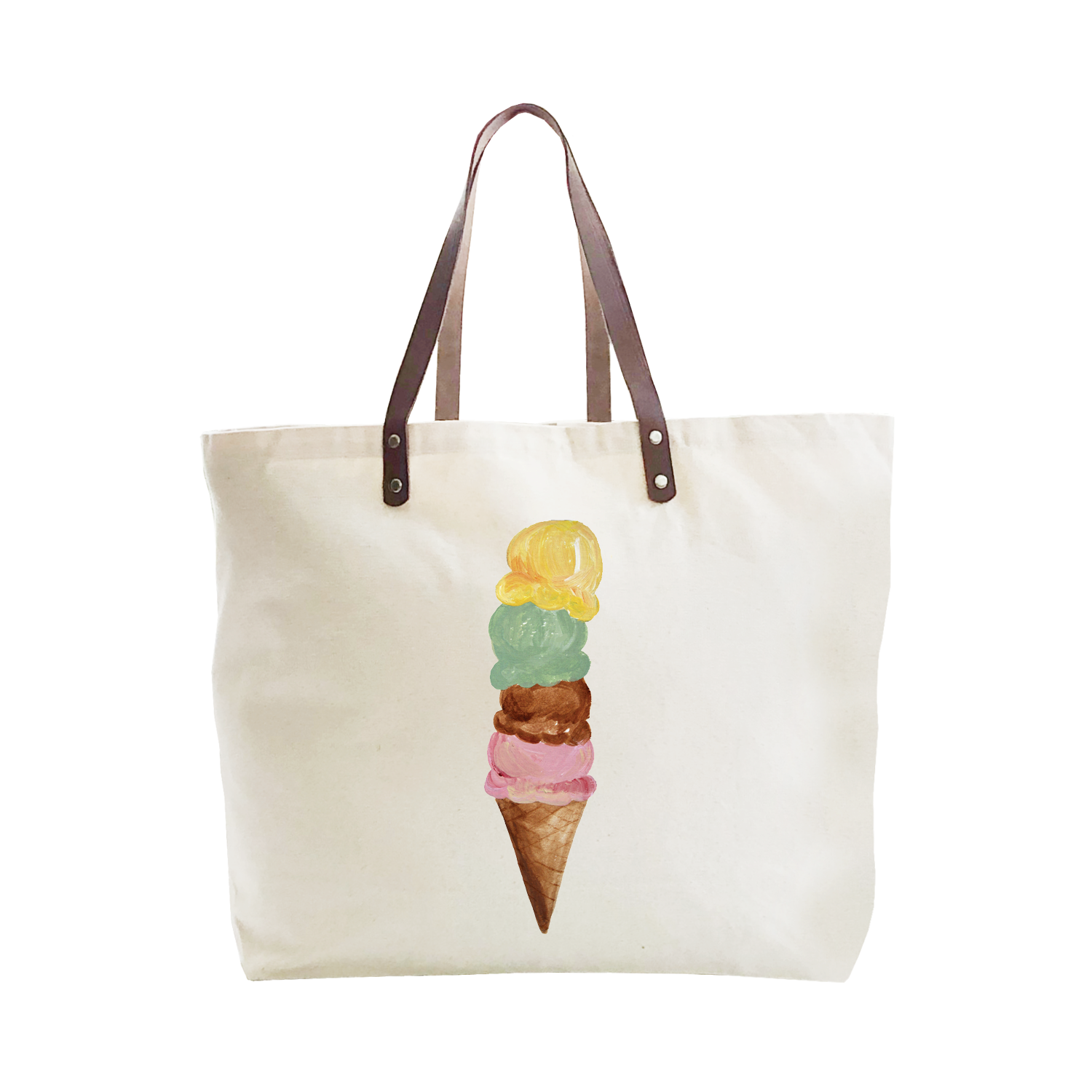 four scoop cone large tote