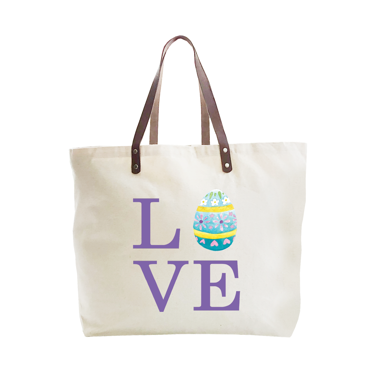 love easter large tote