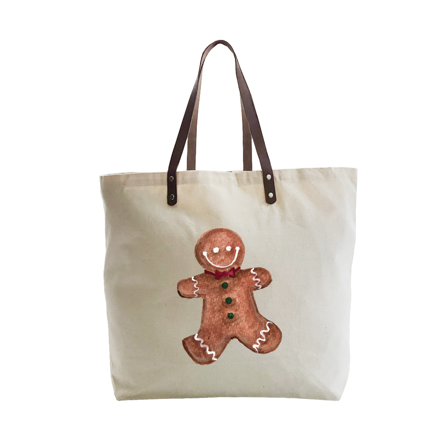 gingerbread cookie large tote