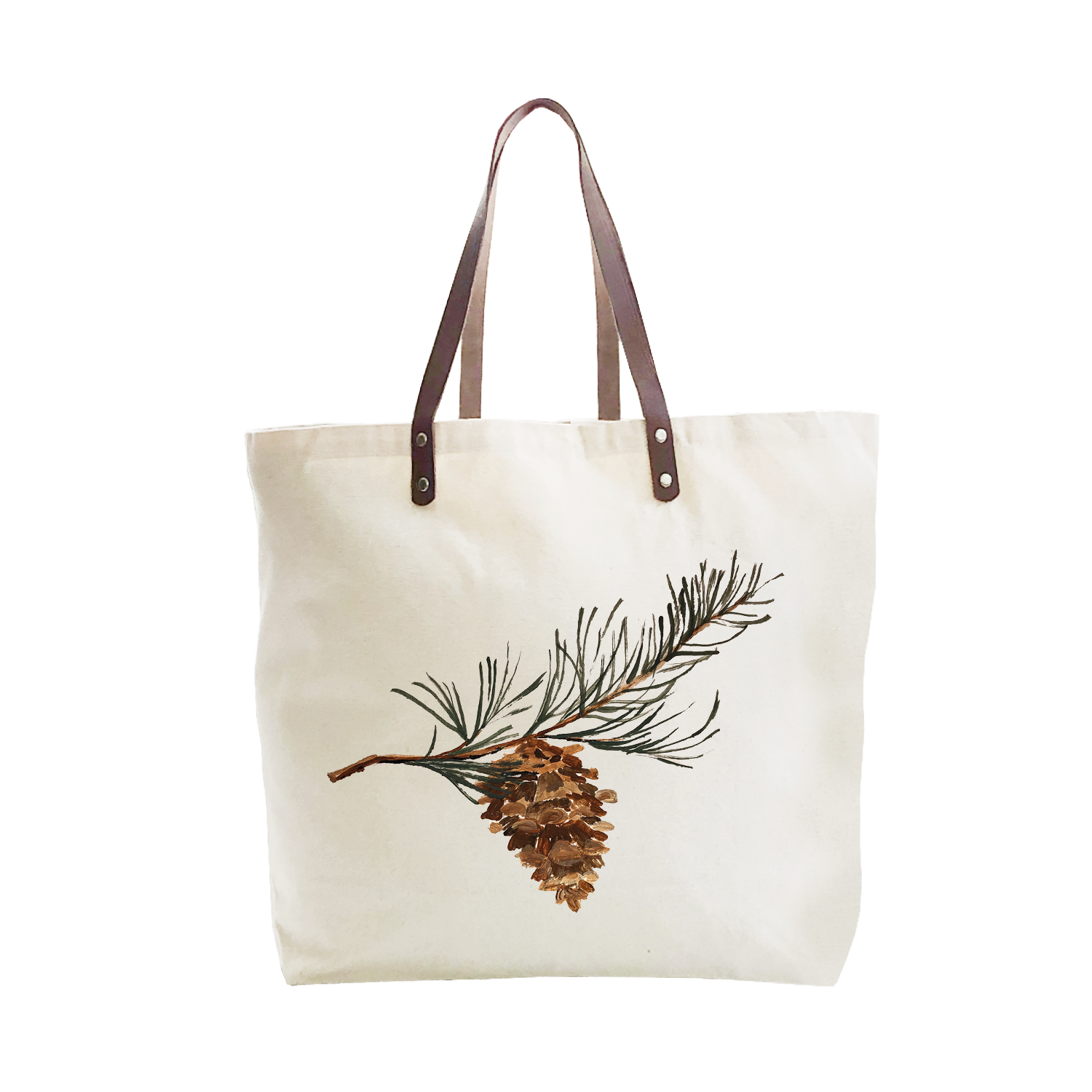 pinecone large tote