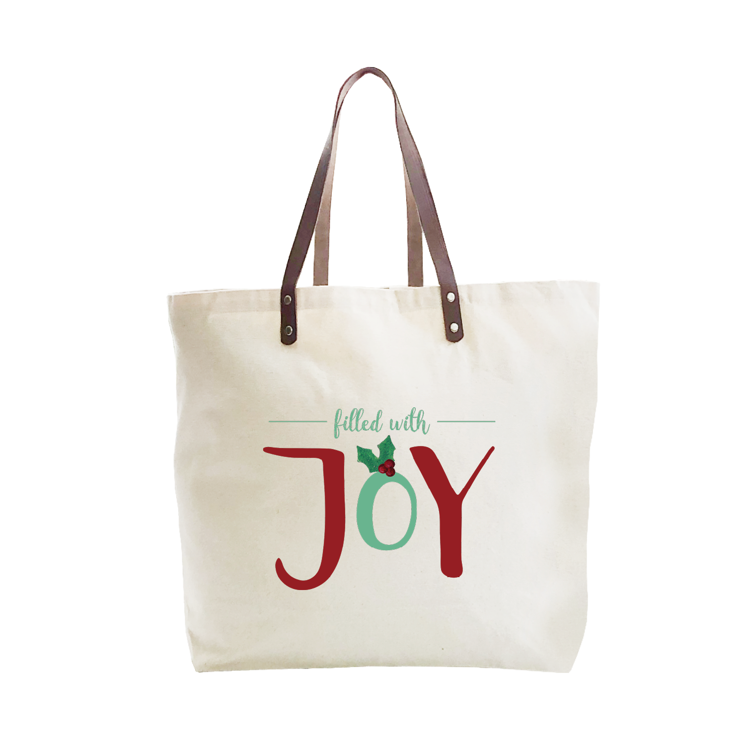 filled with joy large tote