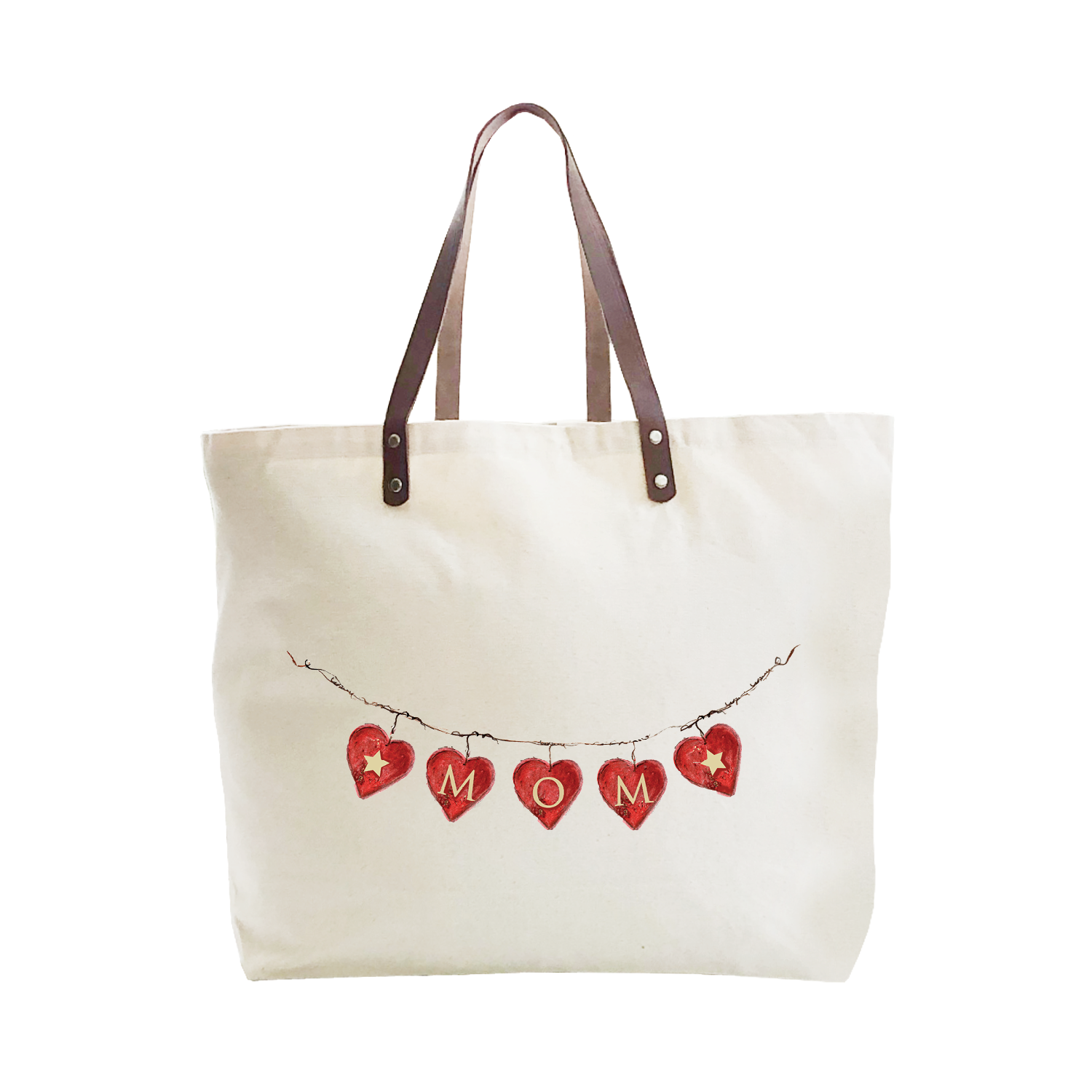 hearts on wire mom large tote