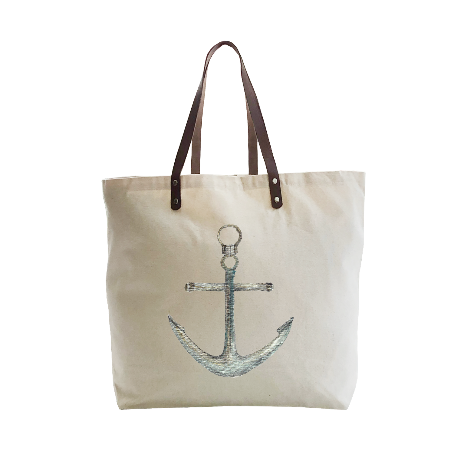 anchor silver large tote