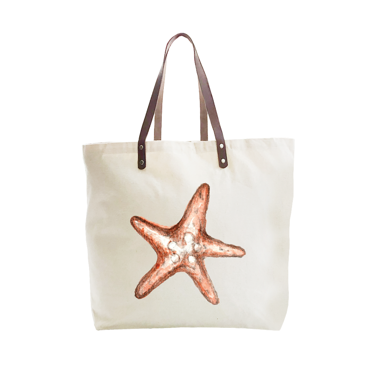 starfish brown large tote