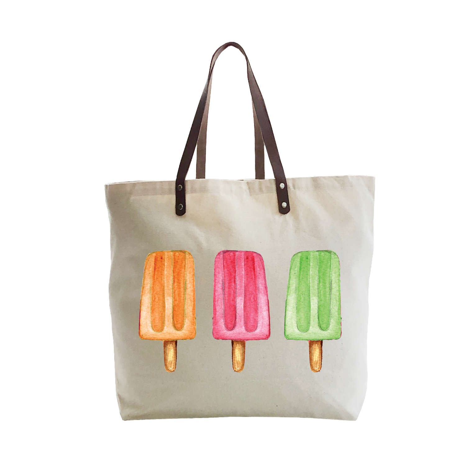 three popsicles large tote