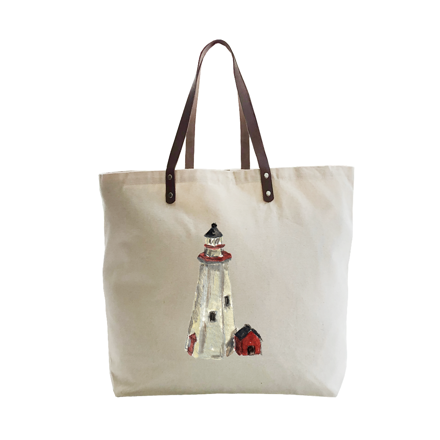 old baldy lighthouse large tote