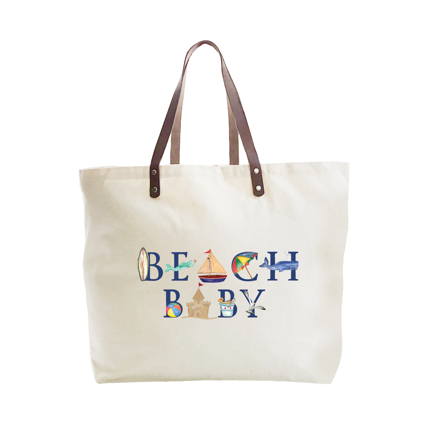 beach baby large tote