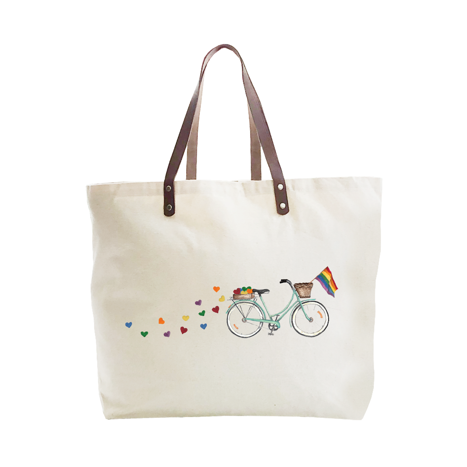 bike with pride large tote