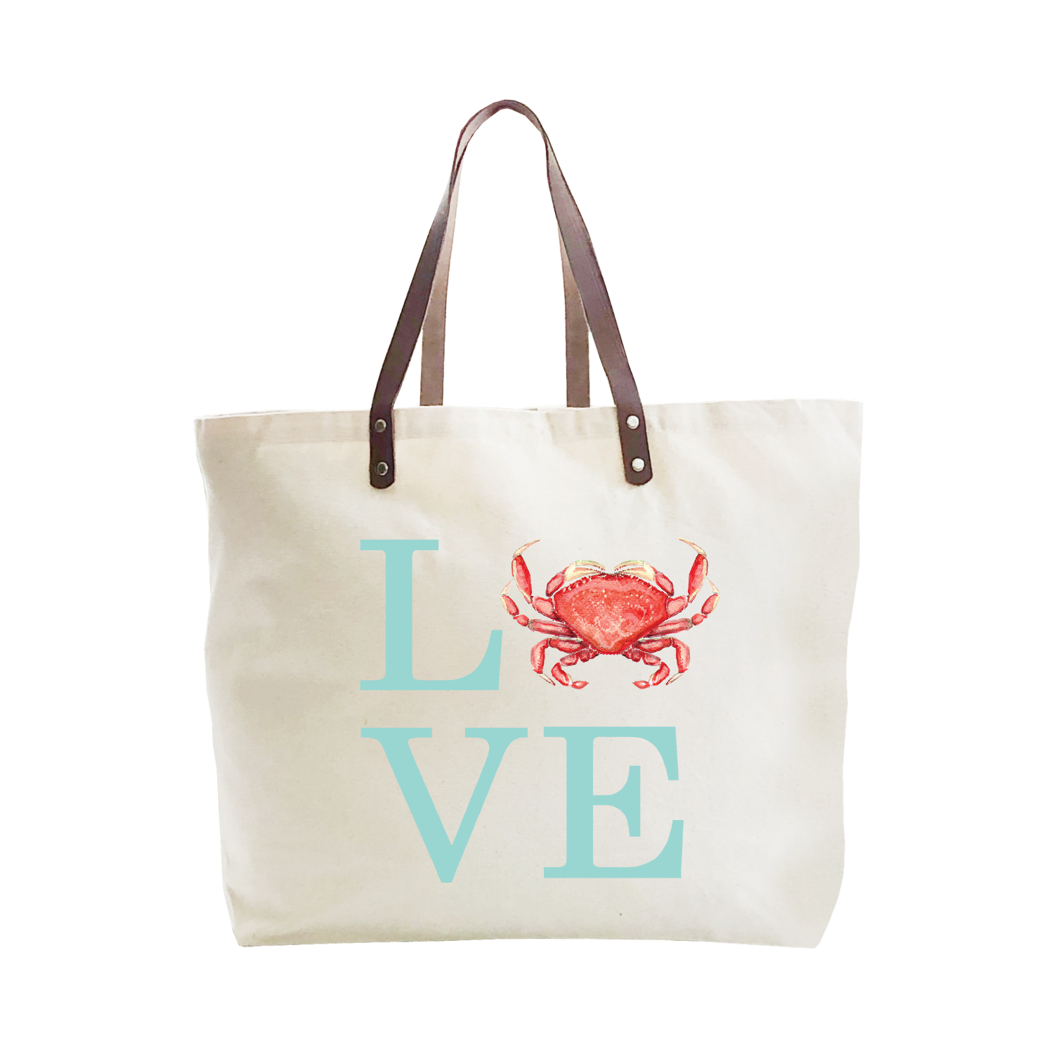 love crab large tote