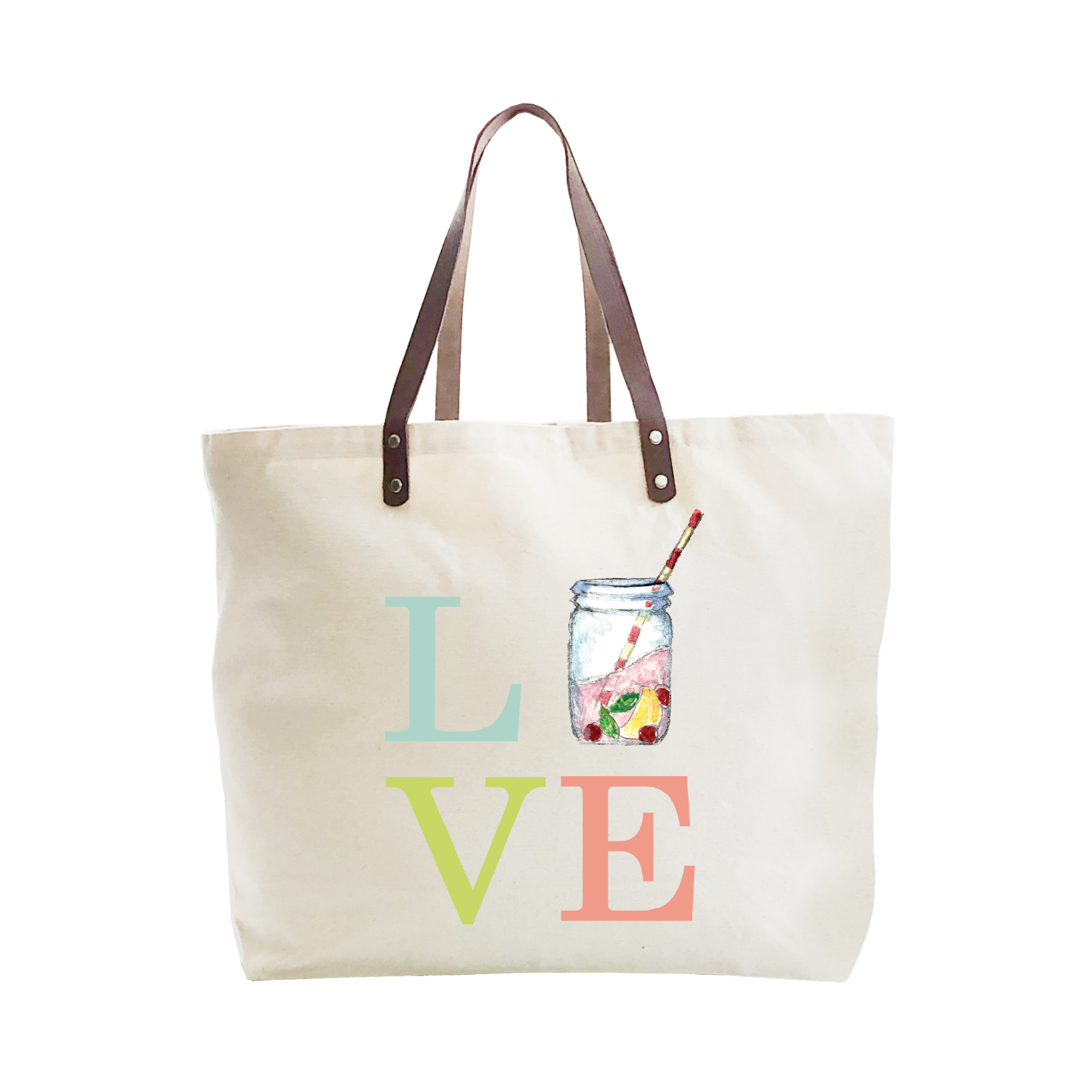 love lemonade large tote