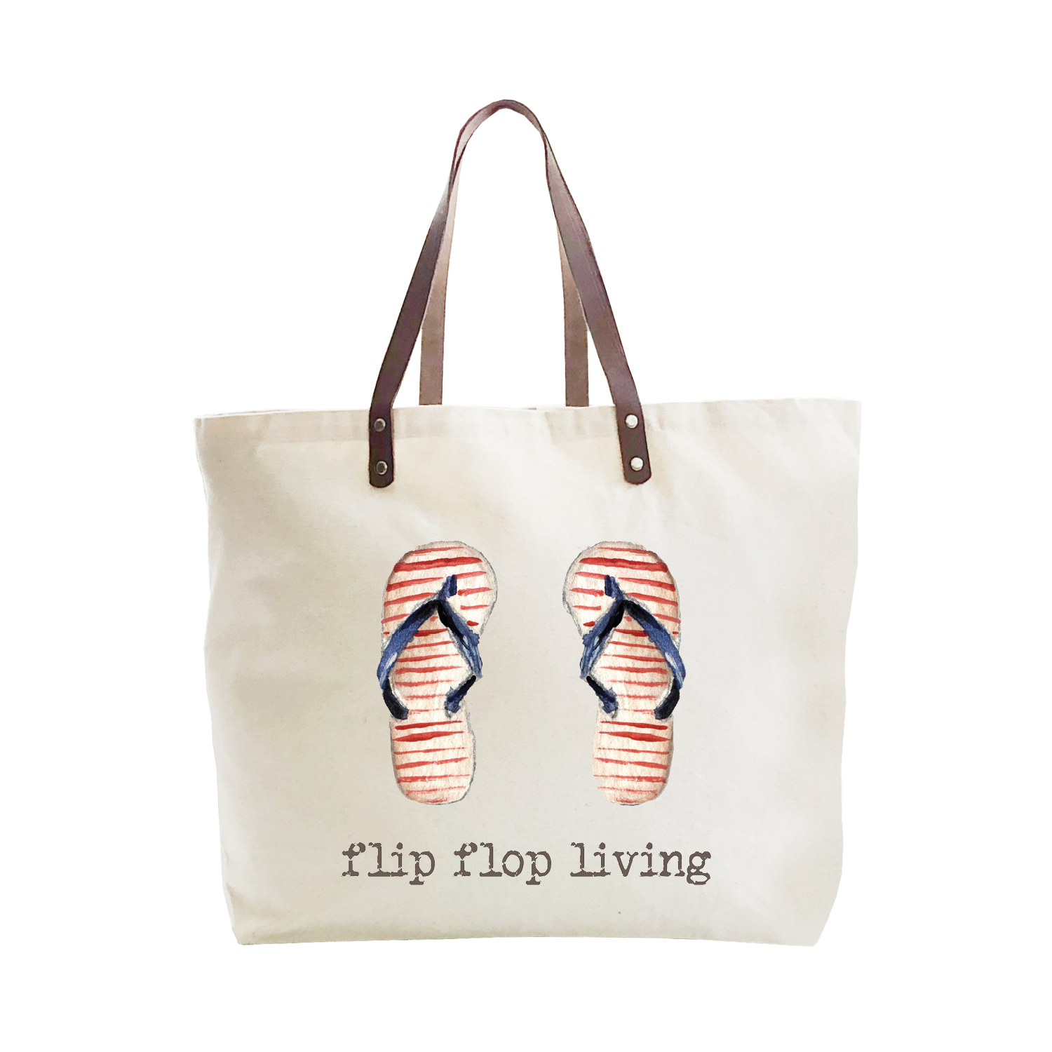 flip flop living large tote