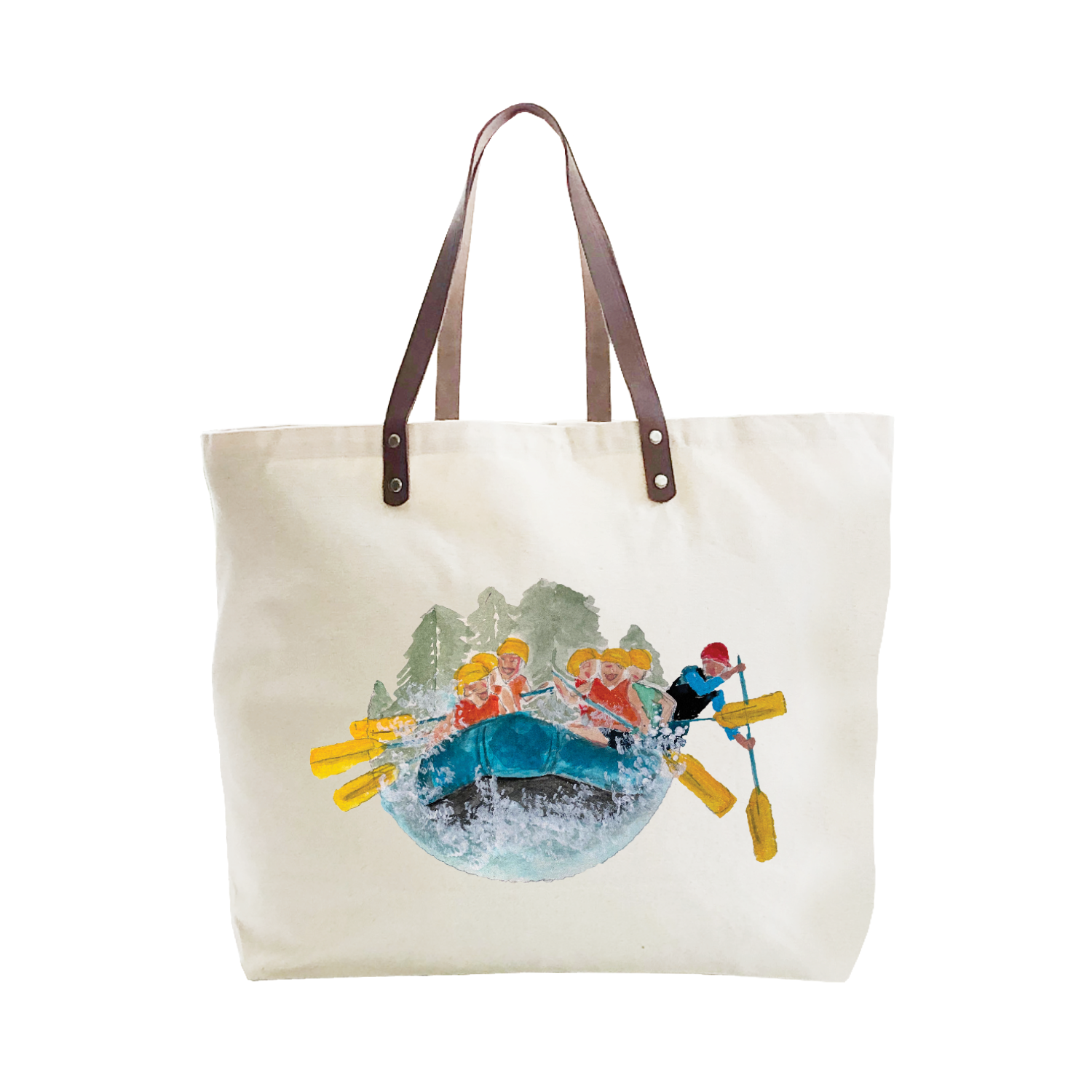 white water rafting large tote