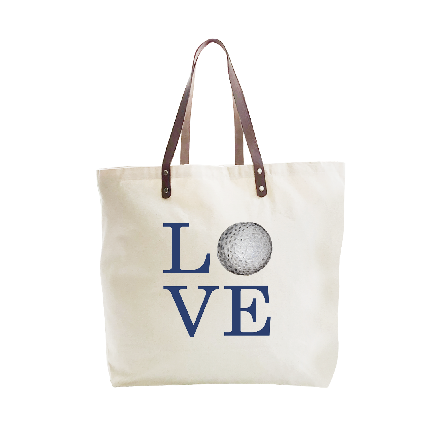love golf navy large tote