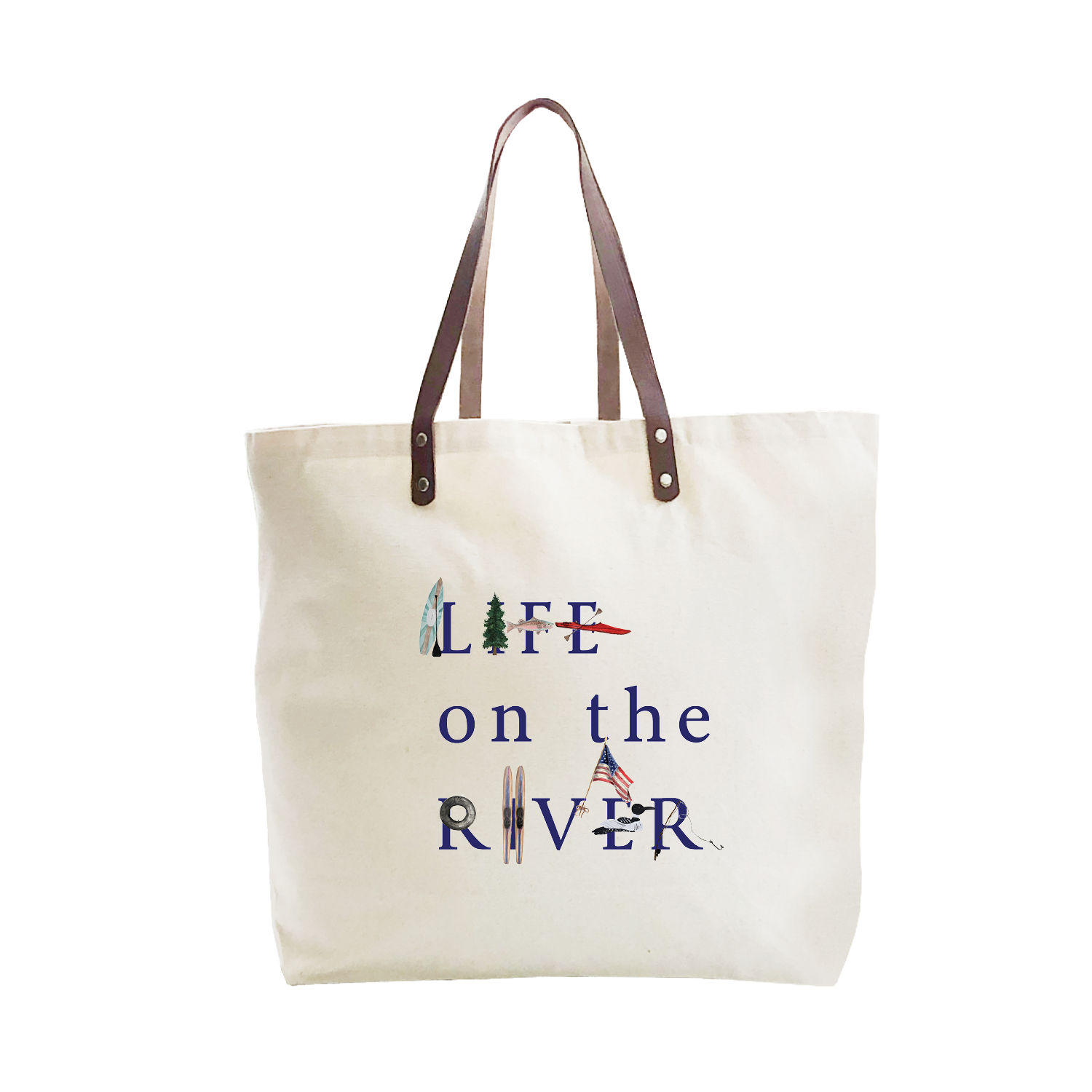 life on the river large tote