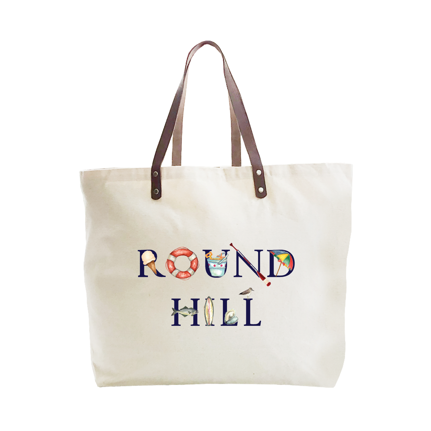 round hill beach large tote