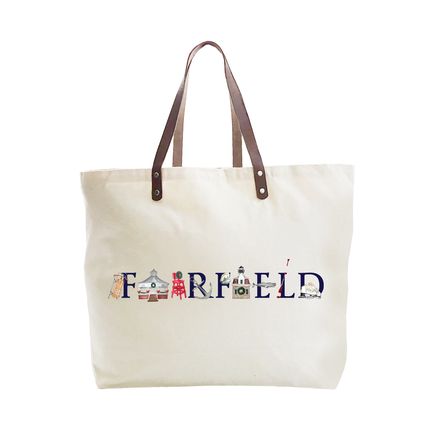 fairfield ct holiday large tote