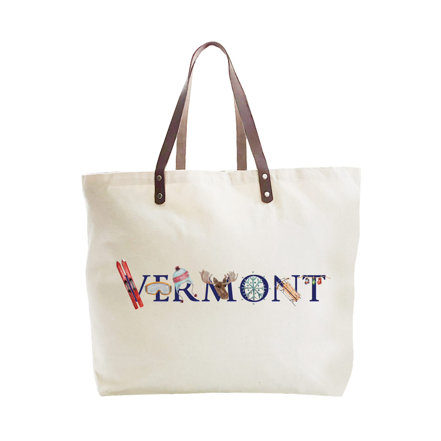 vermont winter large tote