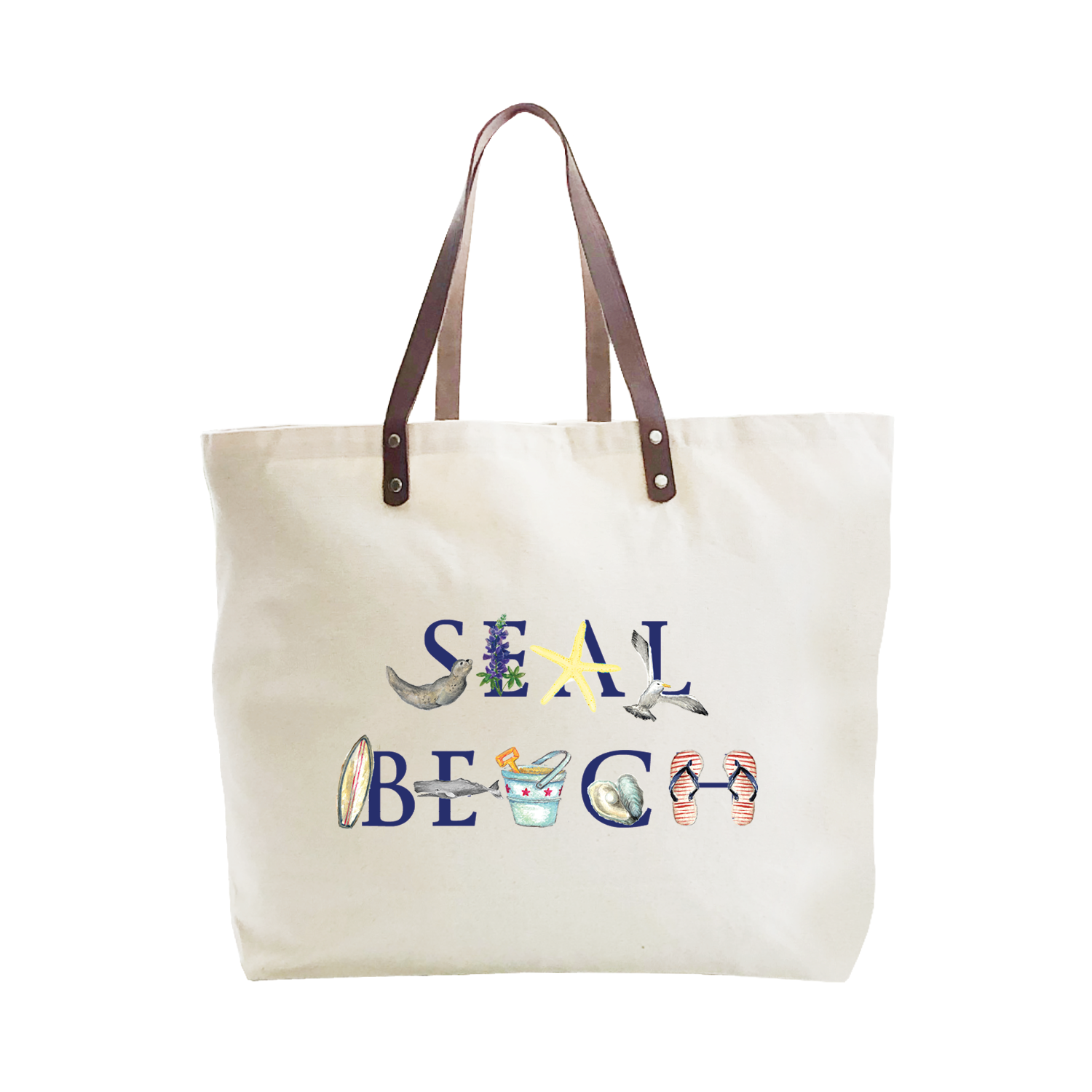 seal beach large tote