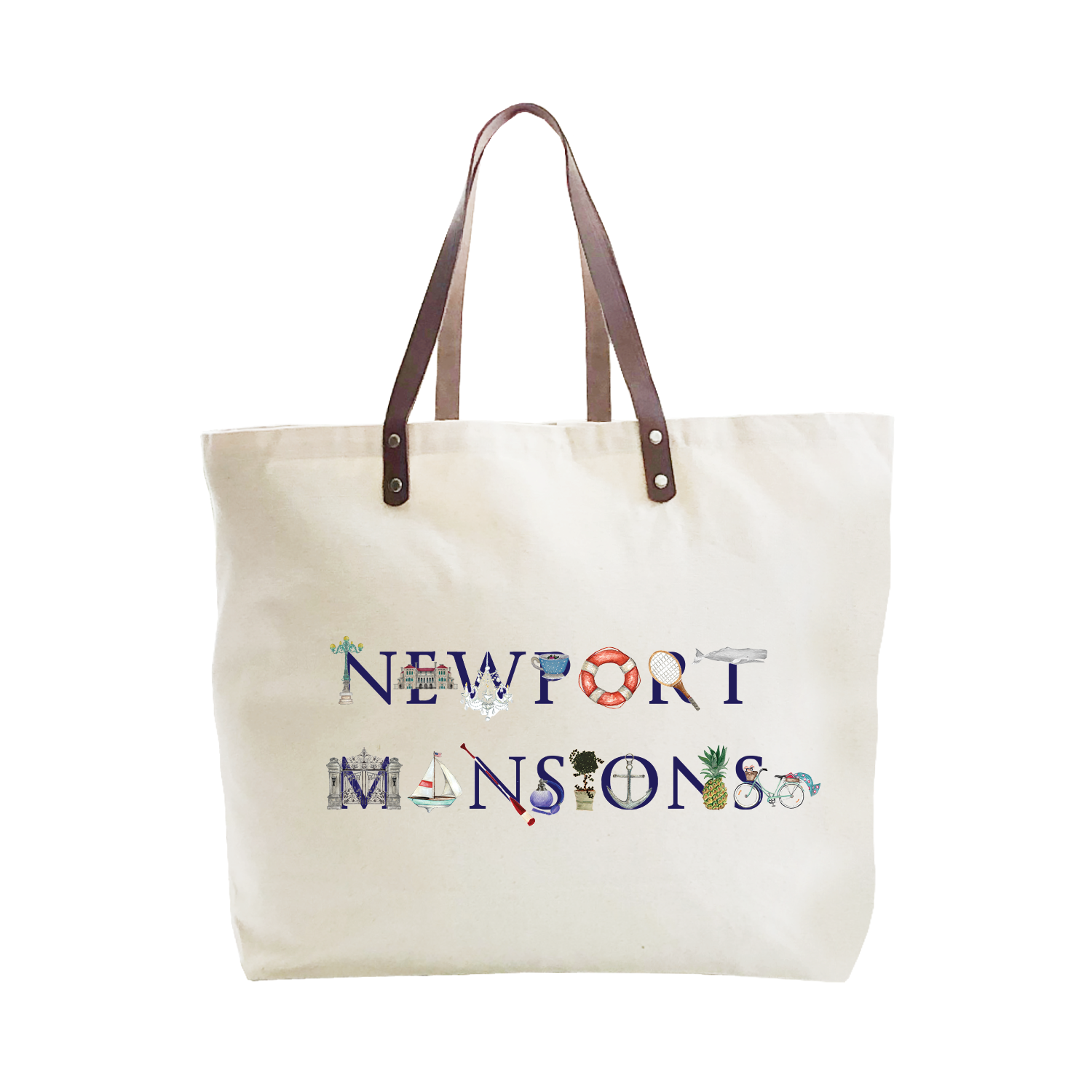 newport mansions large tote