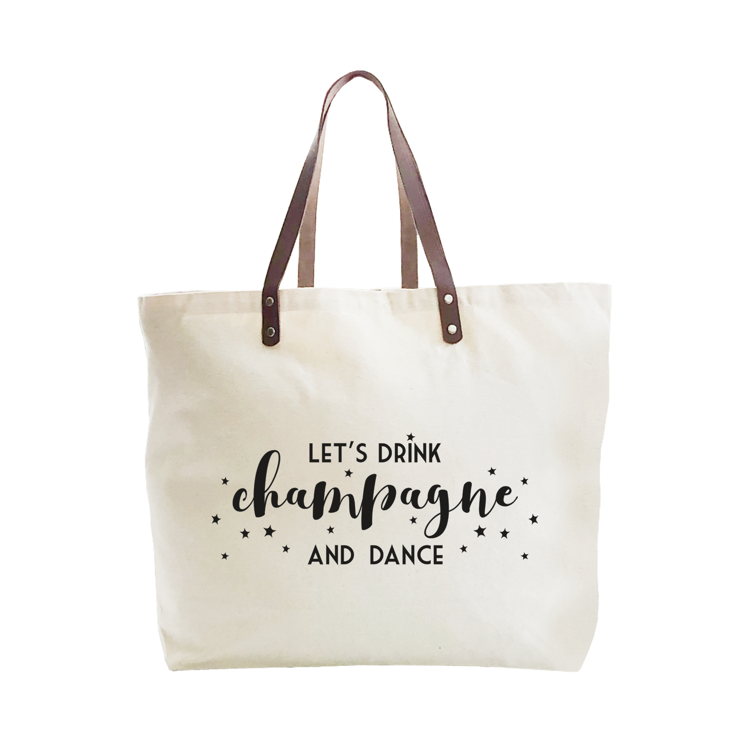 champagne and dance large tote