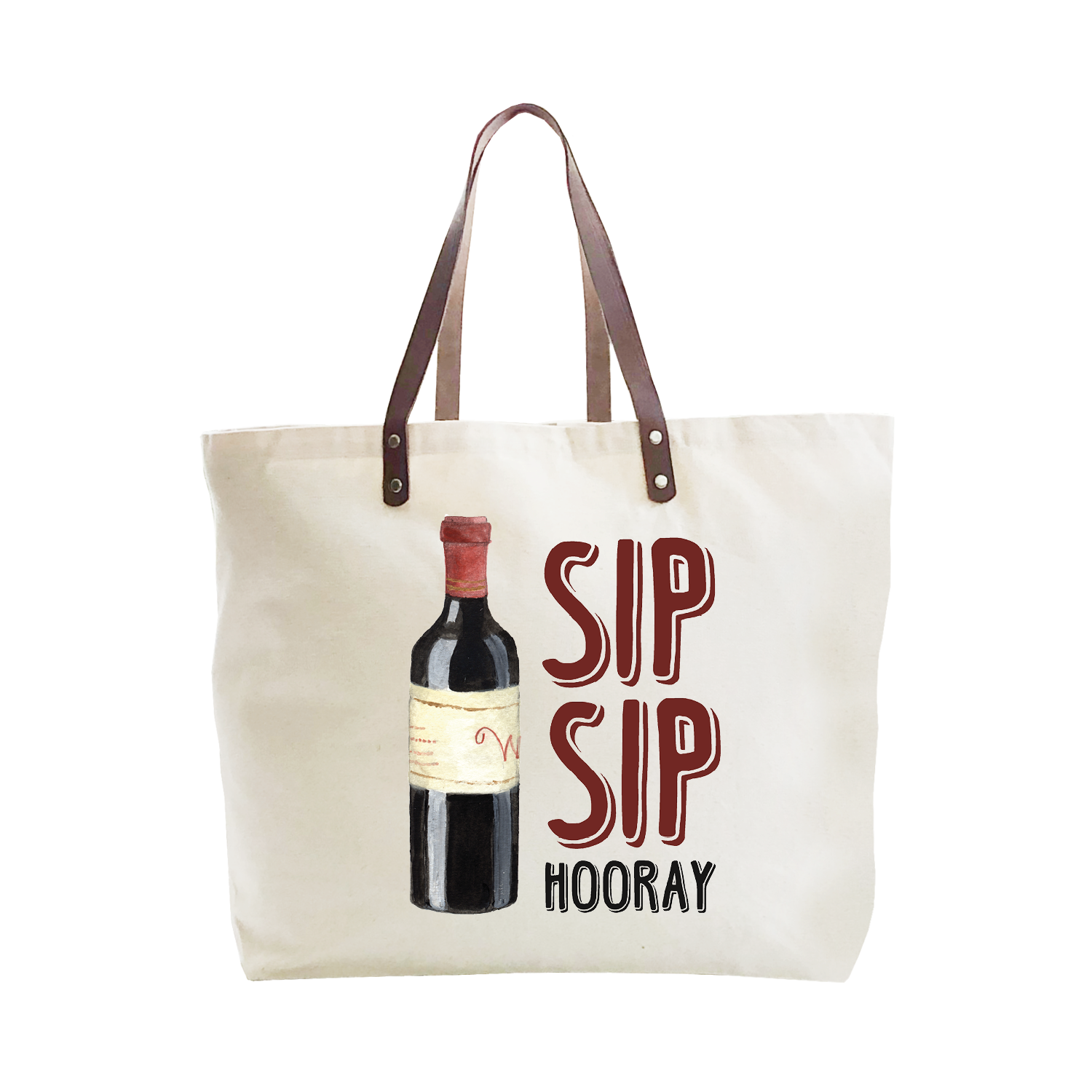 sip sip hooray large tote