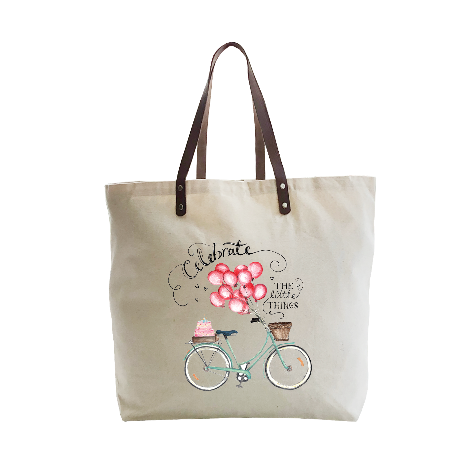 celebrate bike large tote