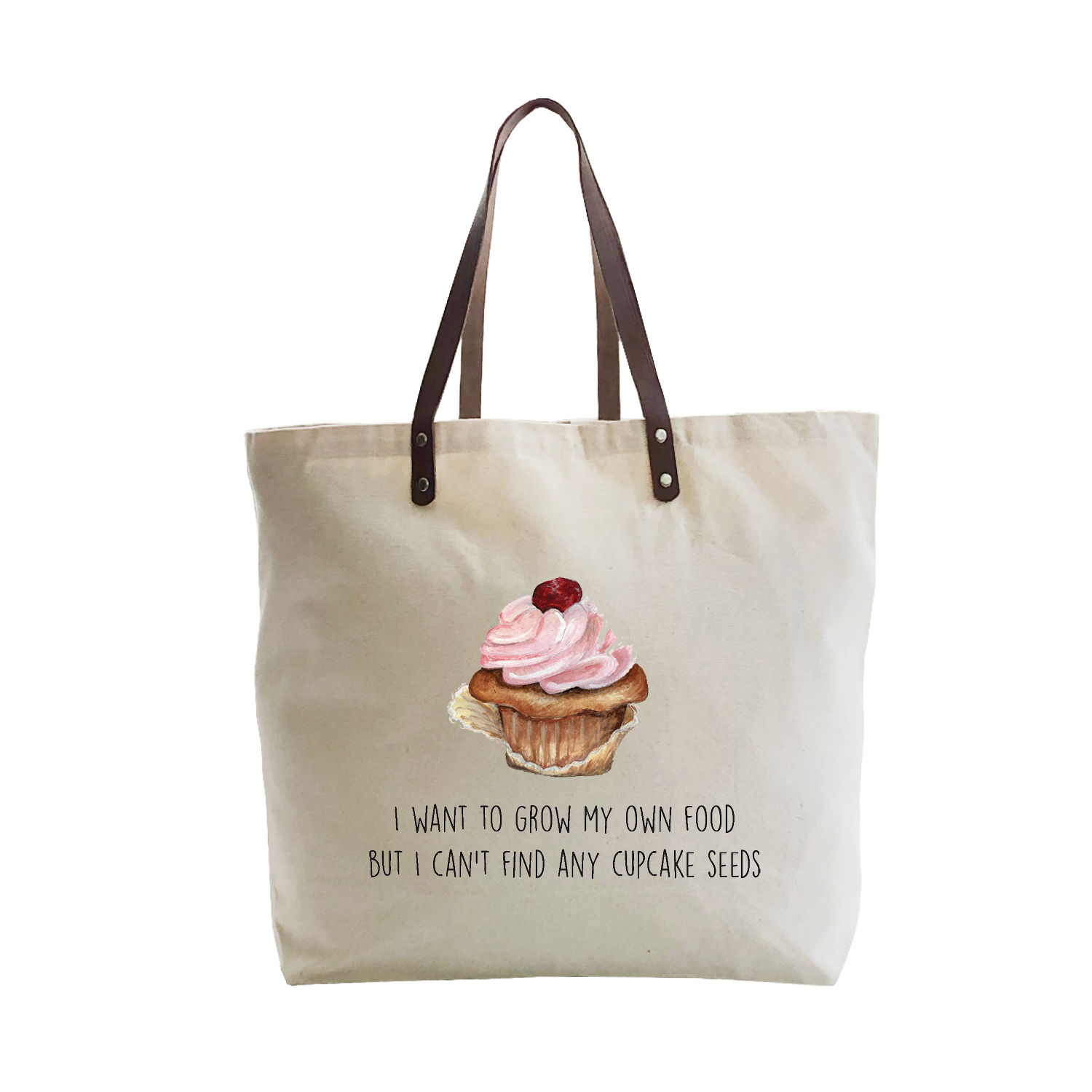 cupcake seeds large tote