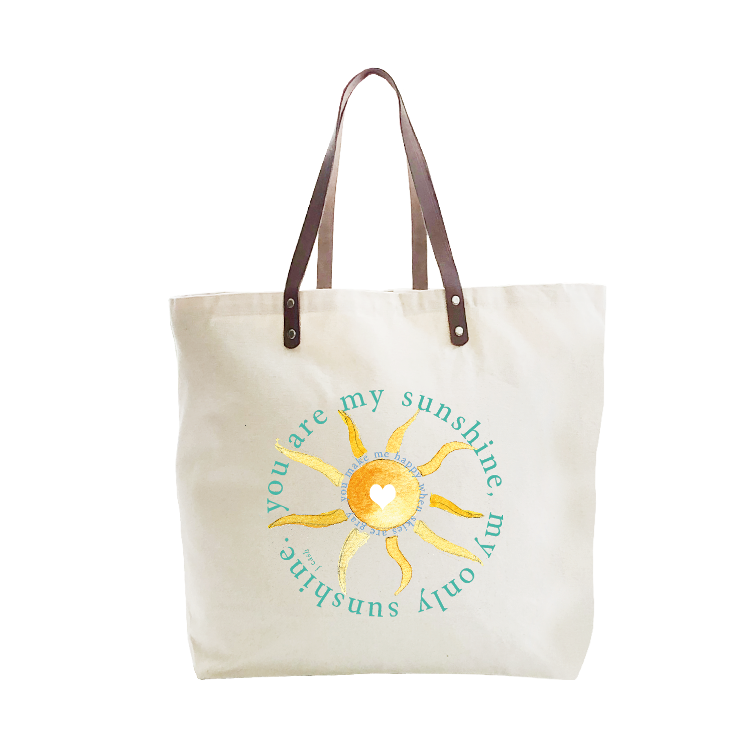 you are my sunshine large tote