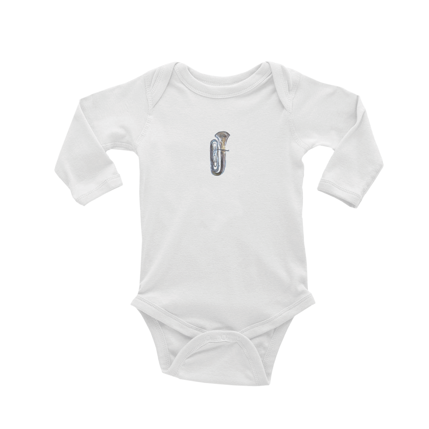 tuba baby snap up long sleeve