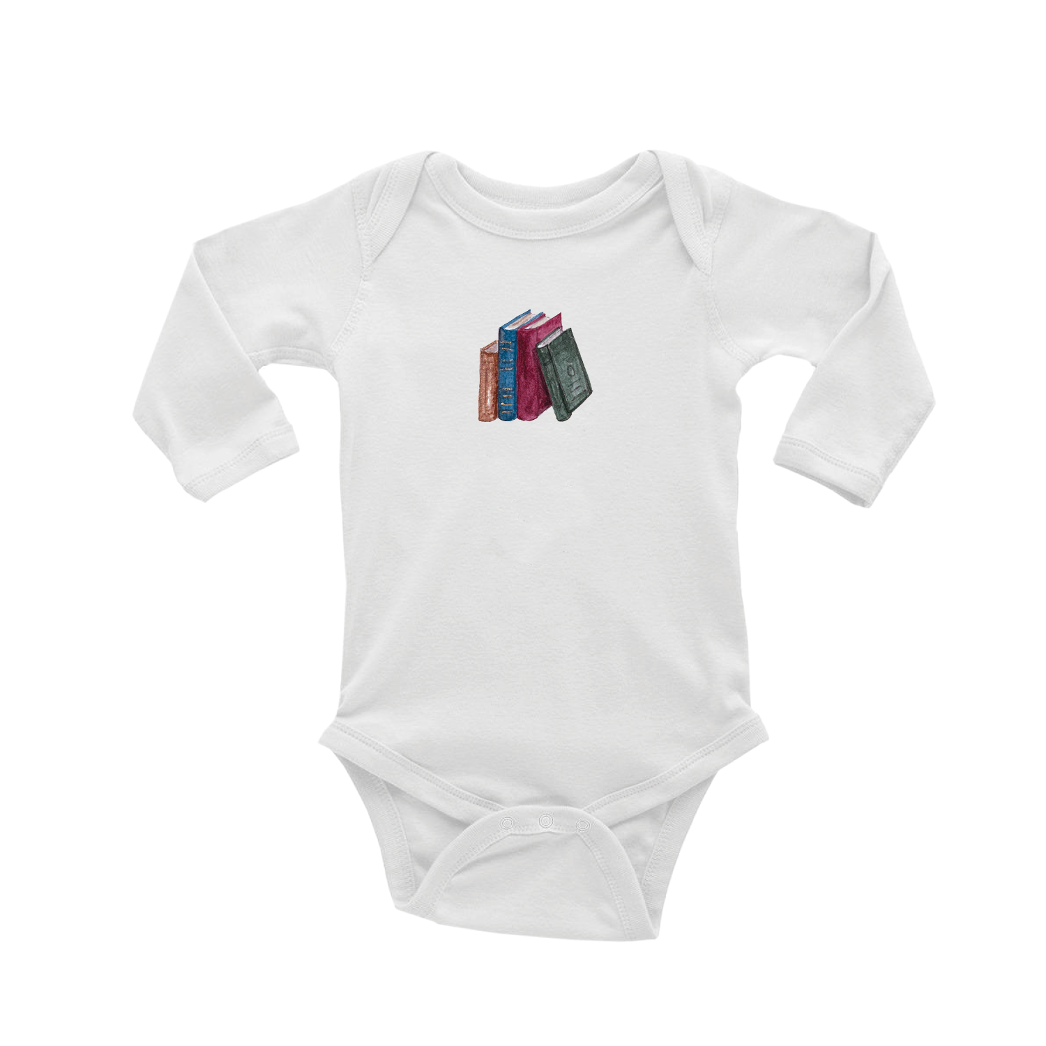 library books baby snap up long sleeve