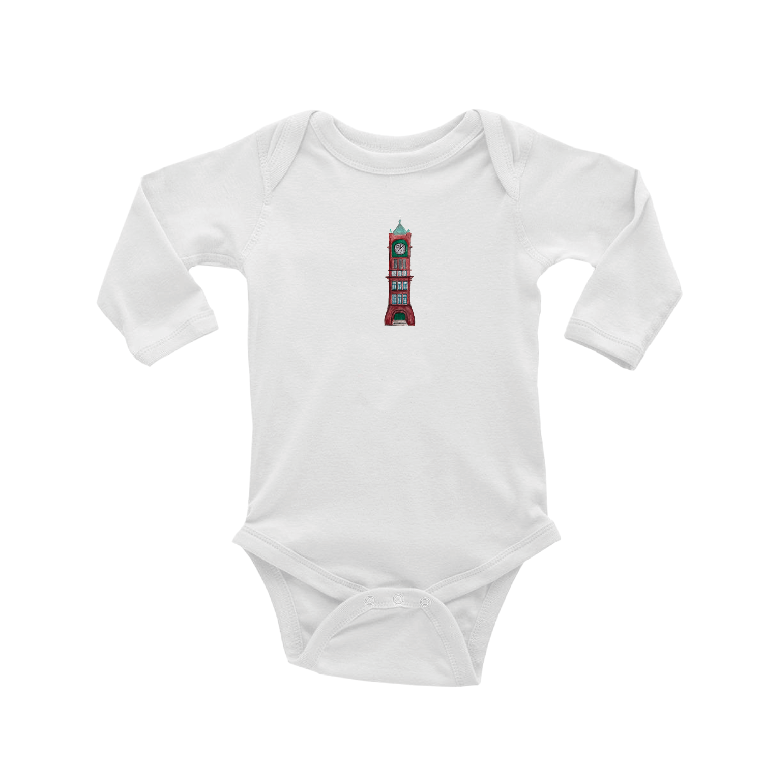 ludlow clock tower baby snap up long sleeve