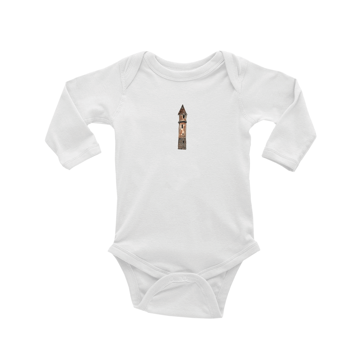 victoria pirate tower baby snap up long sleeve