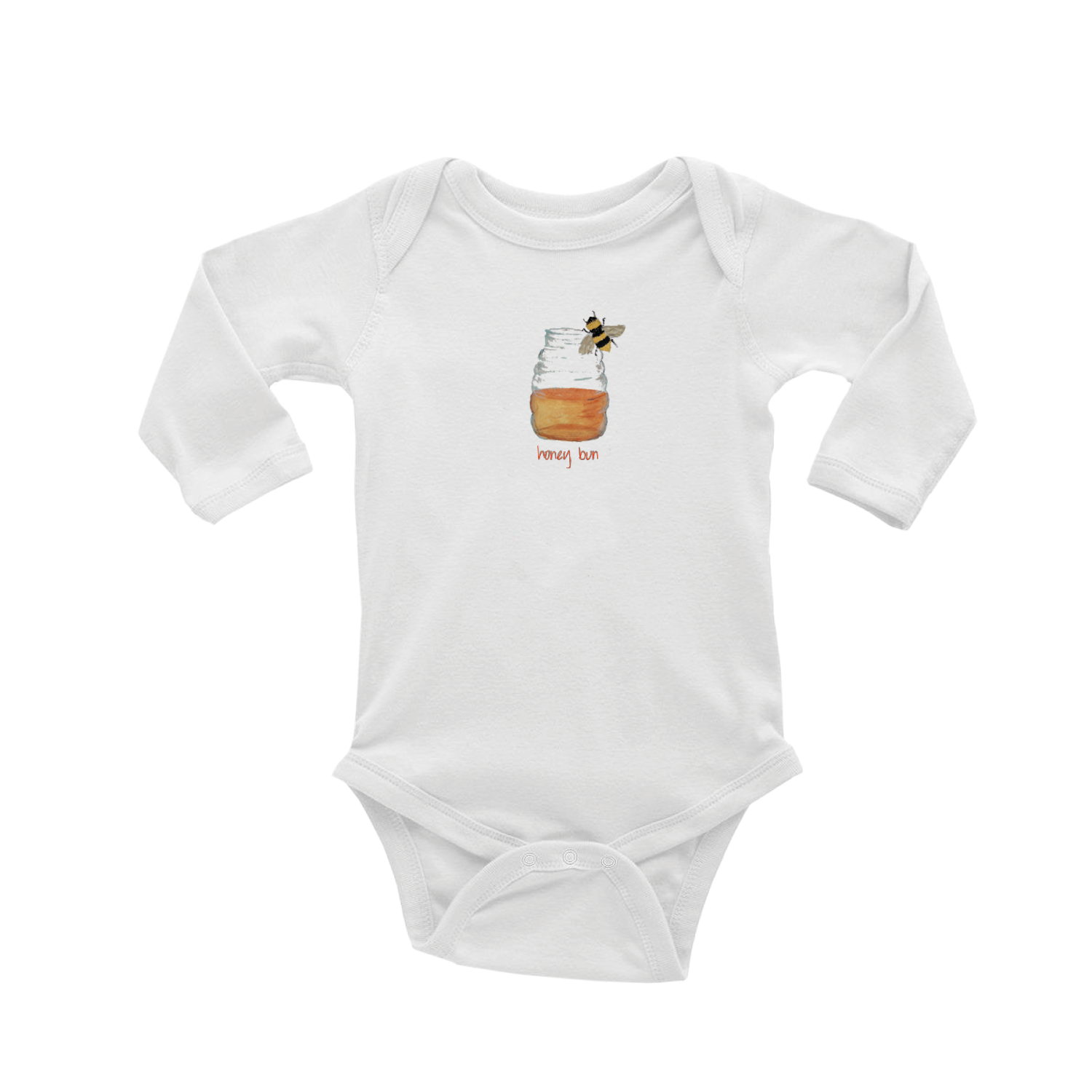 honey bun baby snap up long sleeve