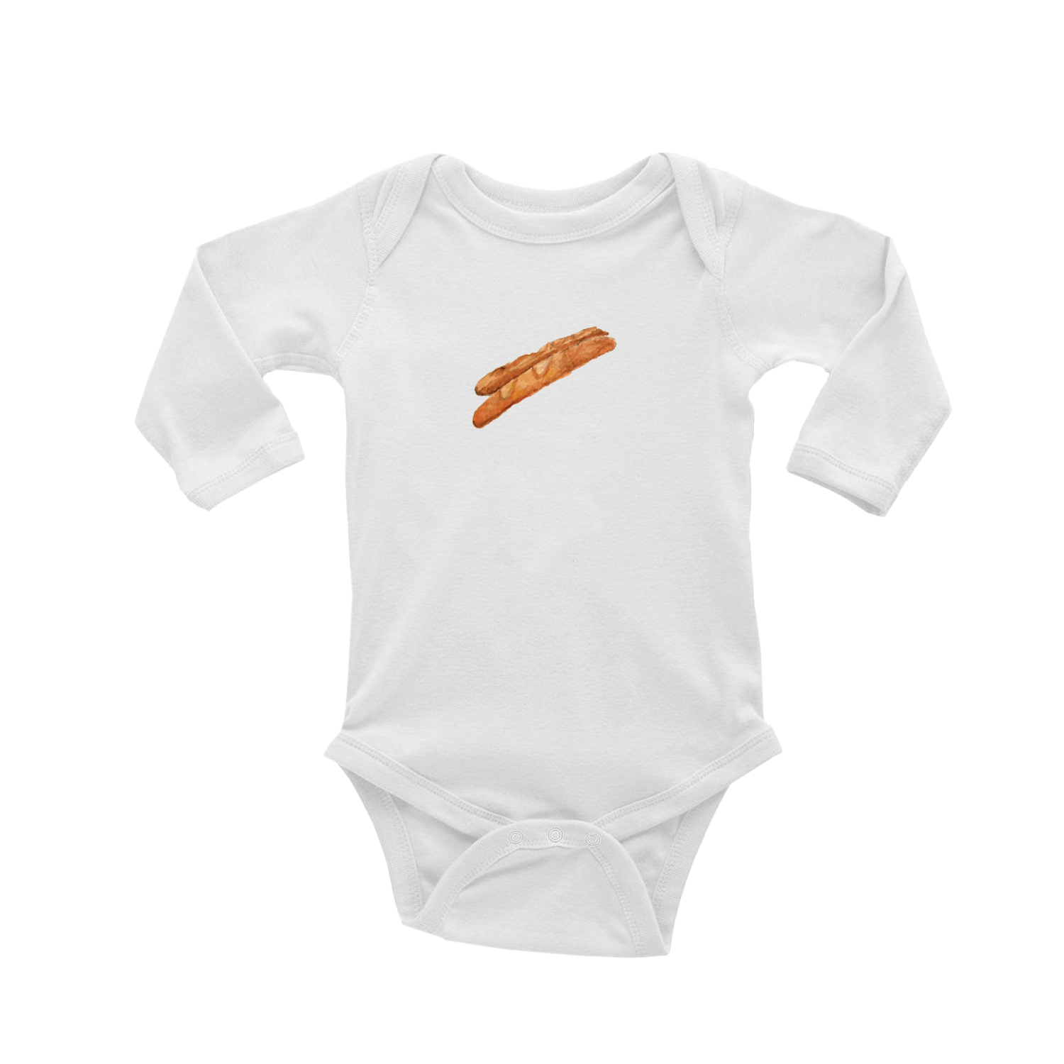 baguette baby snap up long sleeve