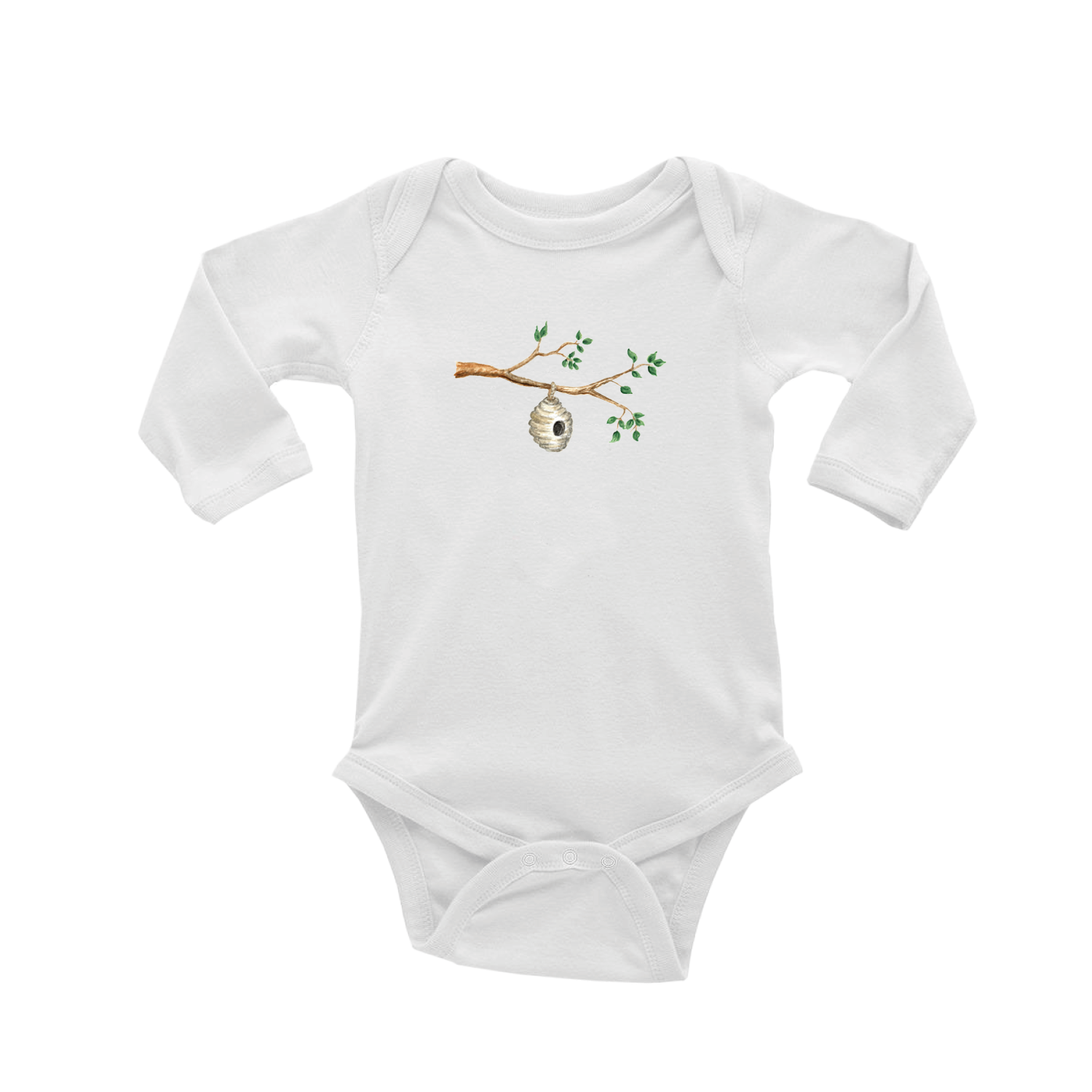 beehive baby snap up long sleeve